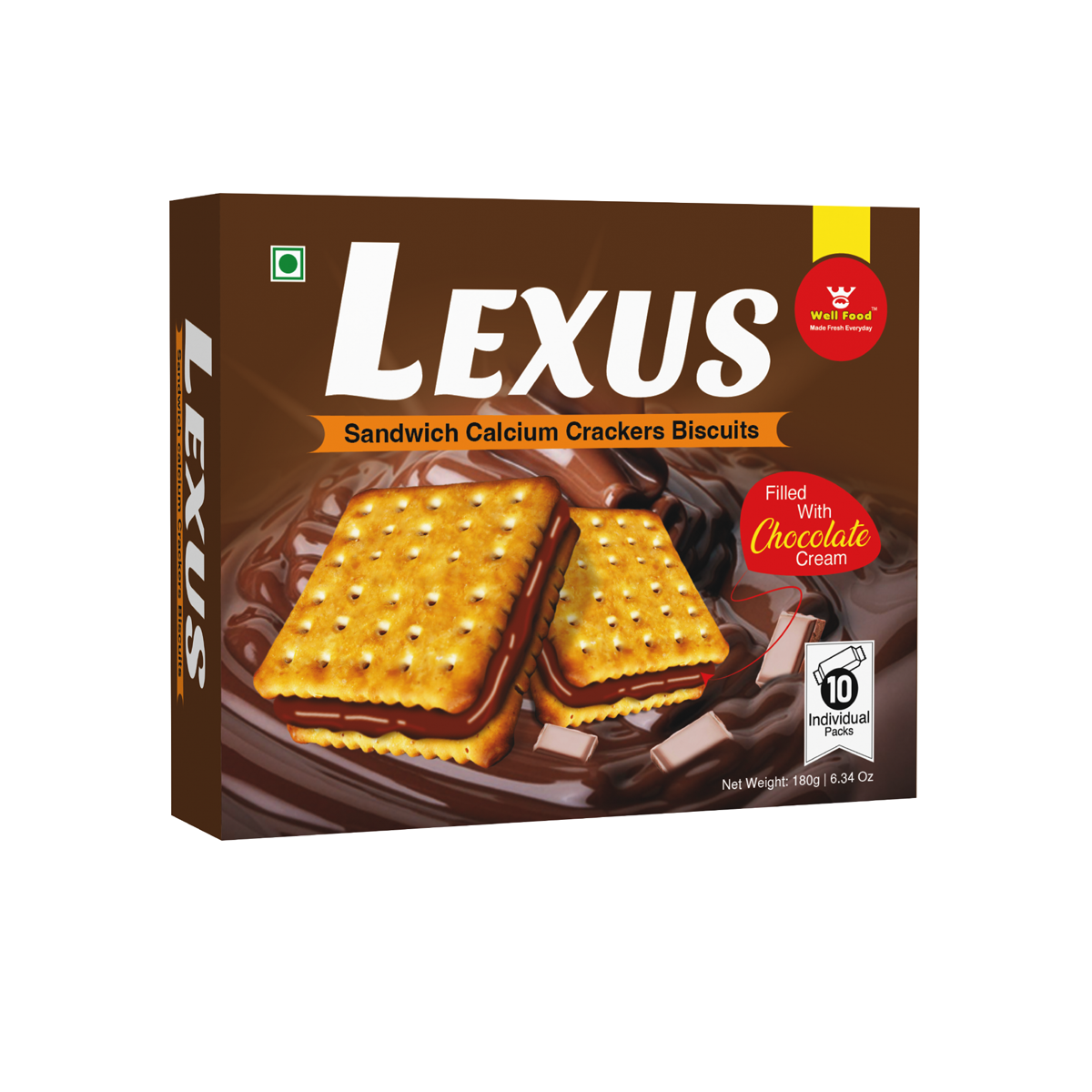 Lexus Chocolate Sandwich Cream Biscuits